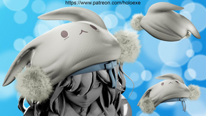 Oversized Bunny Beret