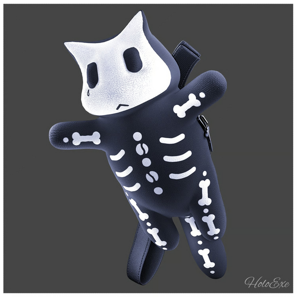 Skelecat Backpack - FREE in Discord server